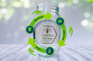 economia circular, usar, reciclar y ahorrar con tarros de vidrío